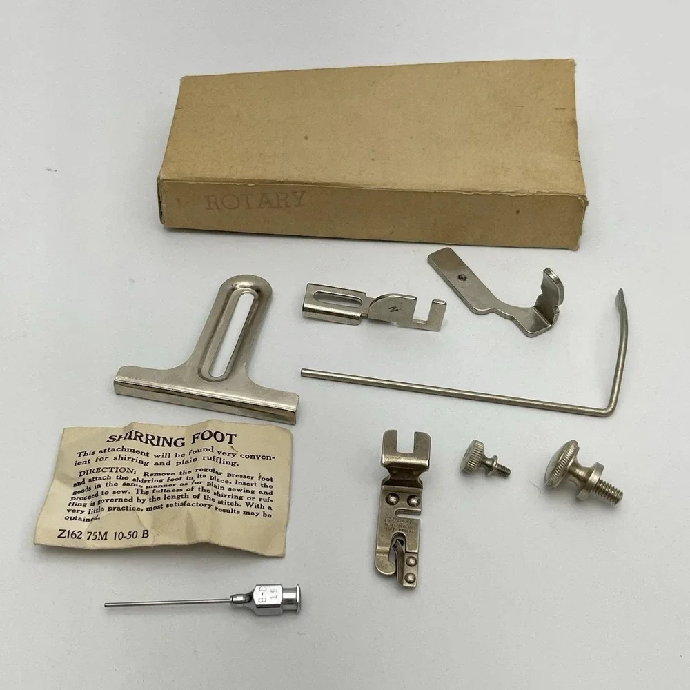 Vintage Lot Of Greist Singer Sewing Machine Rotary Assorted Attachments